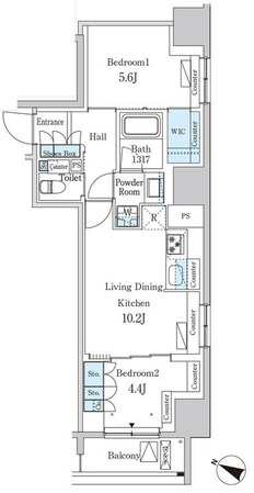 パークアクシス神保町の物件間取画像